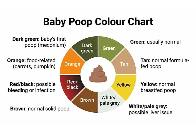 Newborn Poop Color Chart: What’s Normal and What’s Not ?